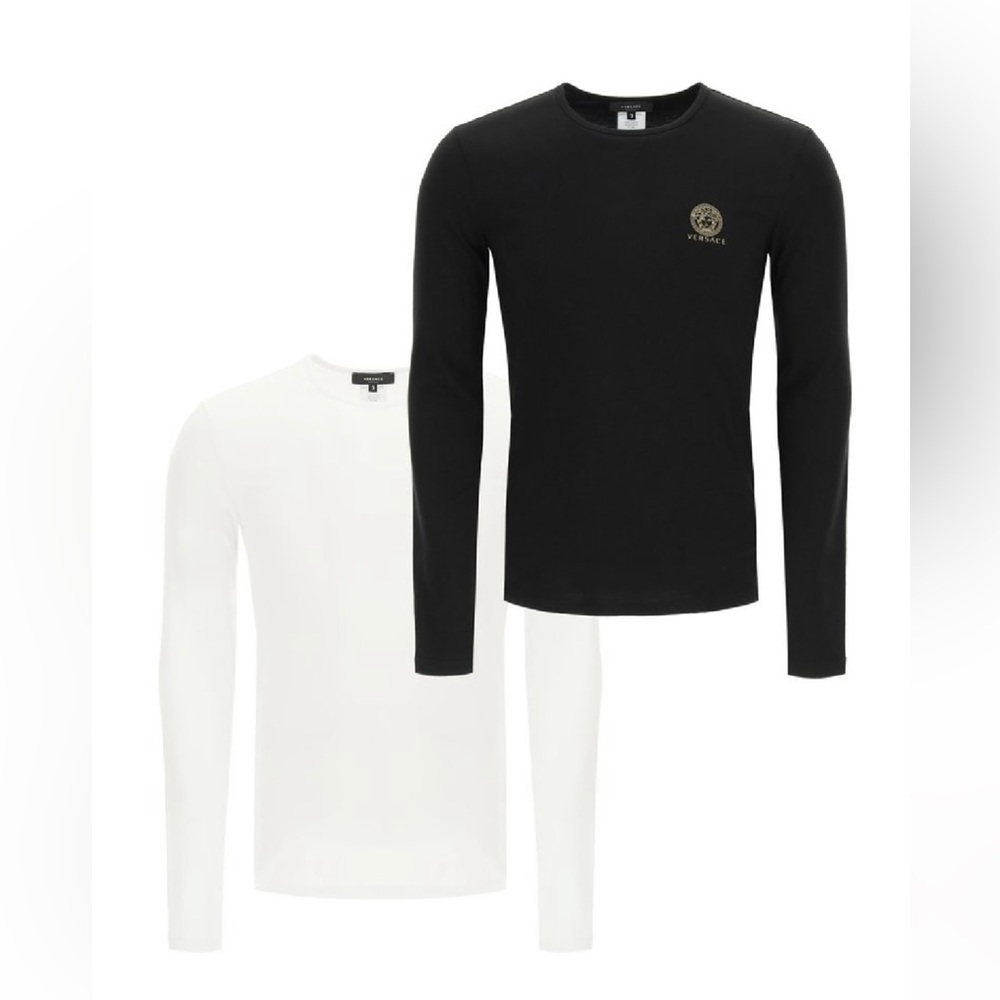 Versace 2 pack long sleeve t-shirt